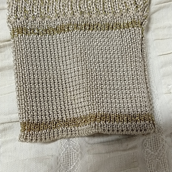 Vintage Mondi Sweater Beige Gold Special Ocassion - Picture 4 of 5
